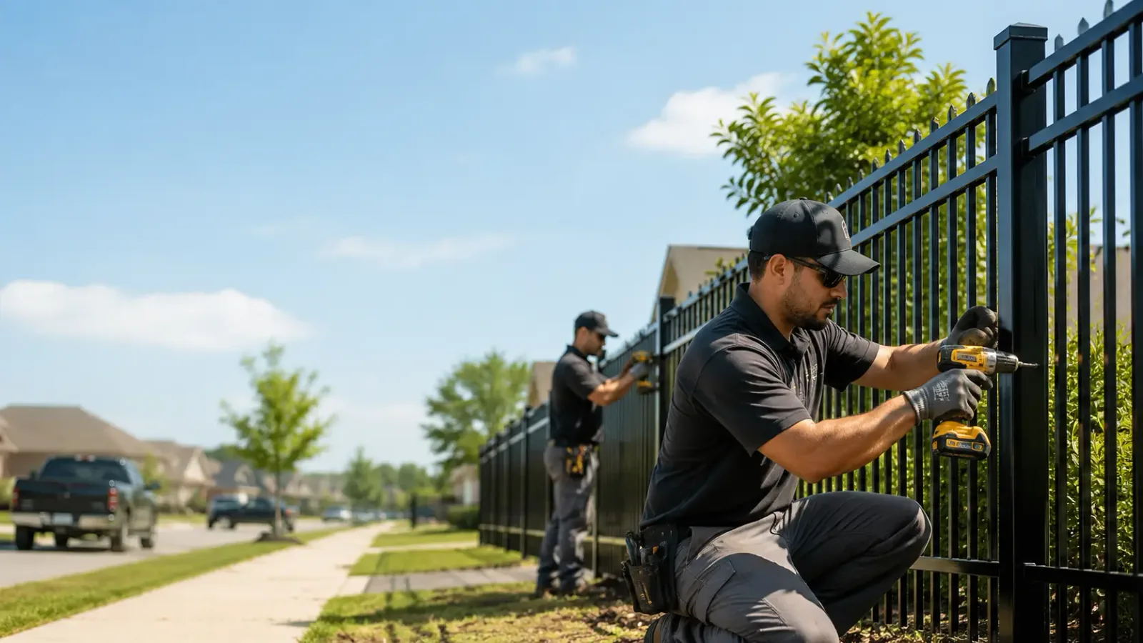Metal Fence Installation in Saratoga, TX